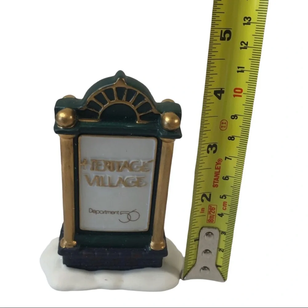 Department 56 Heritage Village Sign #99538 Collectors Vintage Rare Find